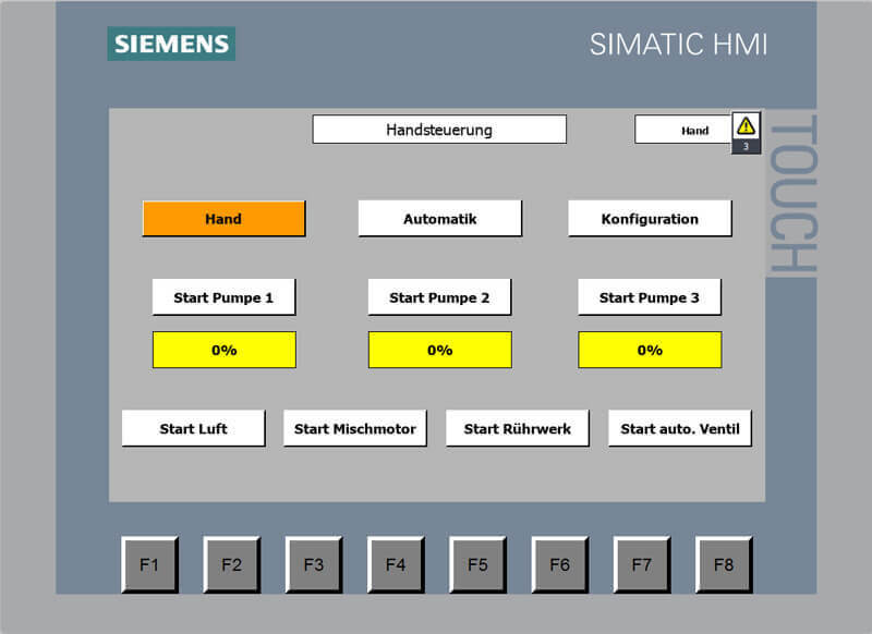 Software 3K Anlage Handsteuerung