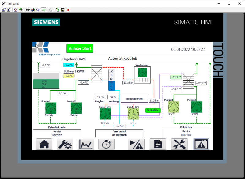 Refrigeration System by SIEMENS SPS S7