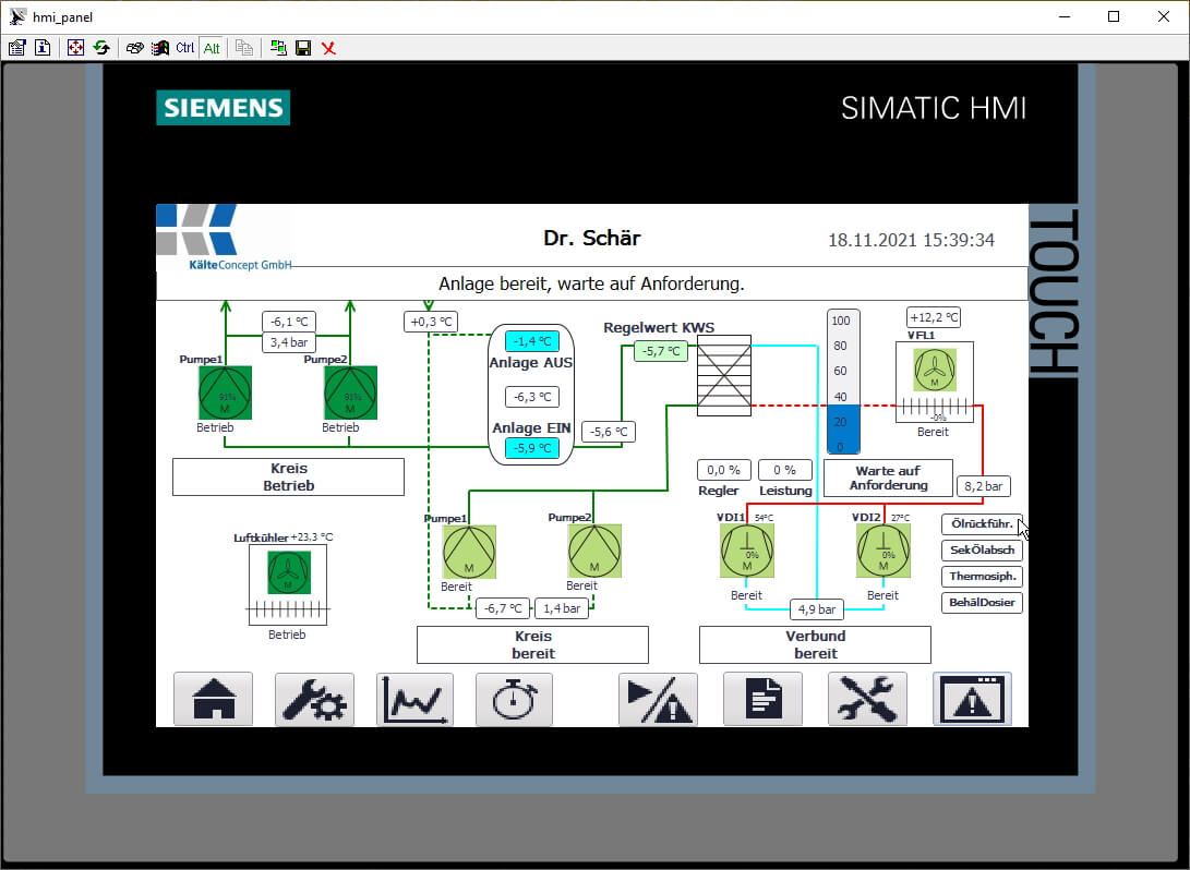 Screenshot SIEMENS SPS S7